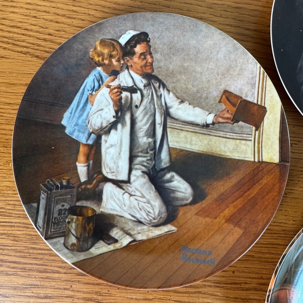 Norman Rockwell Heritage Collection Plates Set of 3‎ 1980s Vintage Gallery Wall - Picture 8 of 9